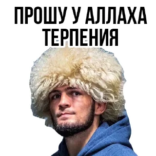 👍 emoji 🥇Khabib Nurmagomedov @stickersb2b Telegram sticker 9 of 20