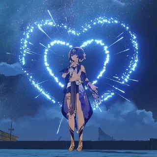 ❤️ emoji Сердечки геншин Telegram sticker 24 of 52