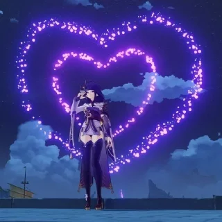 ❤️ emoji Сердечки геншин Telegram sticker 21 of 52