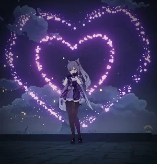 ❤️ emoji Сердечки геншин Telegram sticker 16 of 52