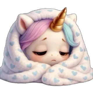 😪 emoji Единорожка :: @dashamut Telegram sticker 21 of 49