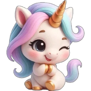 😉 emoji Единорожка :: @dashamut Telegram sticker 14 of 49