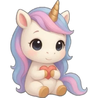 ❤ emoji Единорожка :: @dashamut Telegram sticker 4 of 49