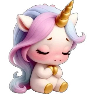 😔 emoji Единорожка :: @dashamut Telegram sticker 16 of 49