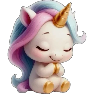 😌 emoji Единорожка :: @dashamut Telegram sticker 17 of 49
