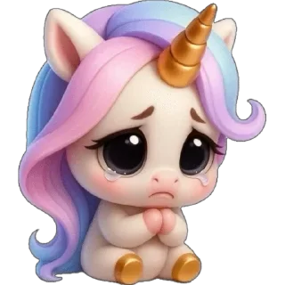🥺 emoji Единорожка :: @dashamut Telegram sticker 15 of 49