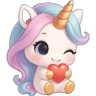 ❤ emoji Единорожка :: @dashamut Telegram sticker 7 of 49