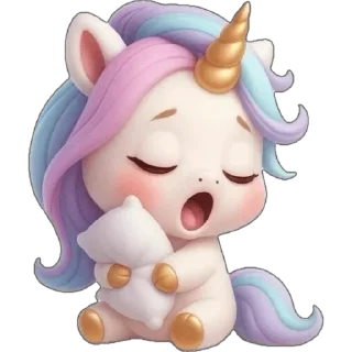 🥱 emoji Единорожка :: @dashamut Telegram sticker 23 of 49