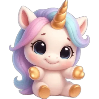 🤗 emoji Единорожка :: @dashamut Telegram sticker 11 of 49