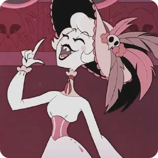 🌟 emoji БОЛЬШЕ ⇨ @CLOOBHUB РОЗИ ОТЕЛЬ ХАЗБИН ROSIE HAZBIN Telegram sticker 2 of 26