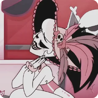 🌟 emoji БОЛЬШЕ ⇨ @CLOOBHUB РОЗИ ОТЕЛЬ ХАЗБИН ROSIE HAZBIN Telegram sticker 23 of 26