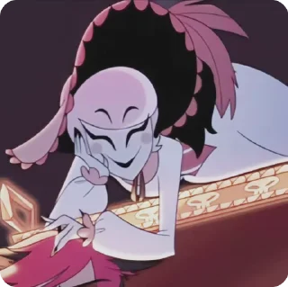 🌟 emoji БОЛЬШЕ ⇨ @CLOOBHUB РОЗИ ОТЕЛЬ ХАЗБИН ROSIE HAZBIN Telegram sticker 12 of 26