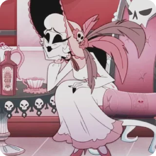 🌟 emoji БОЛЬШЕ ⇨ @CLOOBHUB РОЗИ ОТЕЛЬ ХАЗБИН ROSIE HAZBIN Telegram sticker 9 of 26