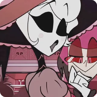 🌟 emoji БОЛЬШЕ ⇨ @CLOOBHUB РОЗИ ОТЕЛЬ ХАЗБИН ROSIE HAZBIN Telegram sticker 5 of 26