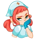 🤢 emoji Cute Nurse Telegram sticker 7 of 17