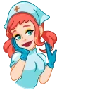 ☺️ emoji Cute Nurse Telegram sticker 14 of 17