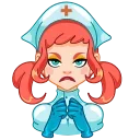 🙂 emoji Cute Nurse Telegram sticker 8 of 17