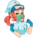 😎 emoji Cute Nurse Telegram sticker 11 of 17