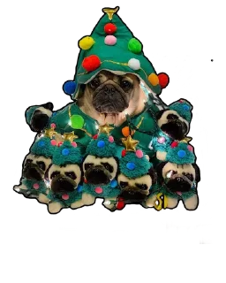 Sticker from Pugs doing things