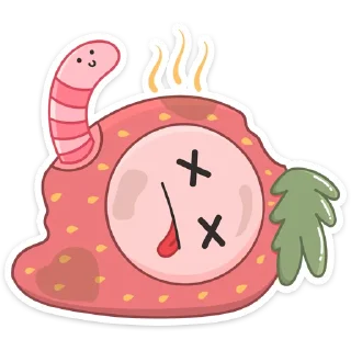😵 emoji Клубничка :: @stickroom Telegram sticker 16 of 48
