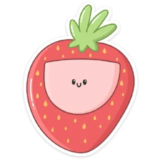 🙂 emoji Клубничка :: @stickroom Telegram sticker 12 of 48