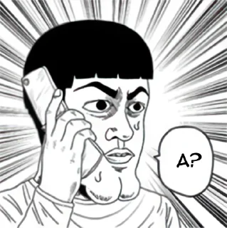 Sticker from Официальные стикеры Mob Psycho 100. "Моб и Рейген"