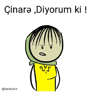 🙄 emoji Çinarə ve Aynur @Qonshubot Telegram sticker 7 of 31