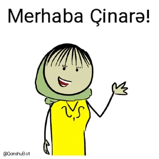 ✋ emoji Çinarə ve Aynur @Qonshubot Telegram sticker 1 of 31