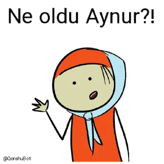 🤔 emoji Çinarə ve Aynur @Qonshubot Telegram sticker 18 of 31