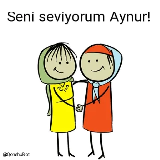 ❤️ emoji Çinarə ve Aynur @Qonshubot Telegram sticker 17 of 31