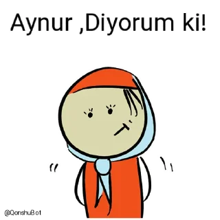 🙄 emoji Çinarə ve Aynur @Qonshubot Telegram sticker 8 of 31