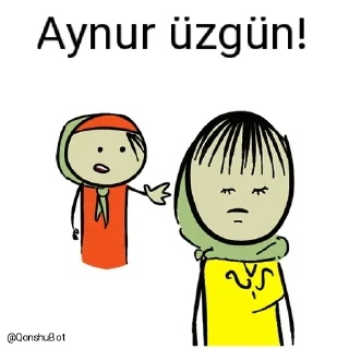 😓 emoji Çinarə ve Aynur @Qonshubot Telegram sticker 10 of 31