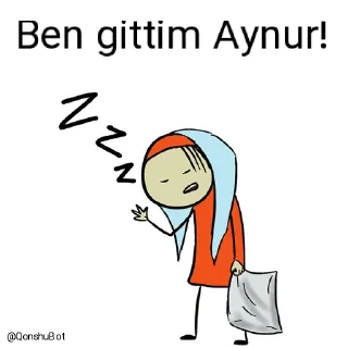😴 emoji Çinarə ve Aynur @Qonshubot Telegram sticker 21 of 31