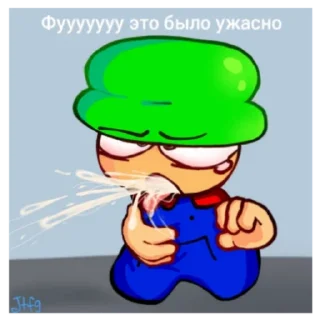 🤮 emoji Стикерпак по Дейву и Бемби в честь 150 участников Telegram sticker 16 of 20
