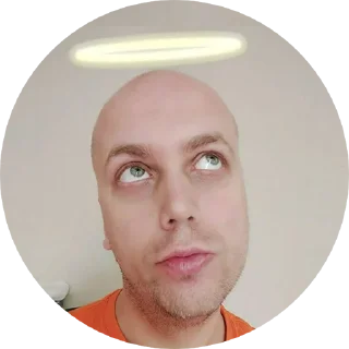 😇 emoji Лысый из Mobiltelefon Telegram sticker 1 of 24