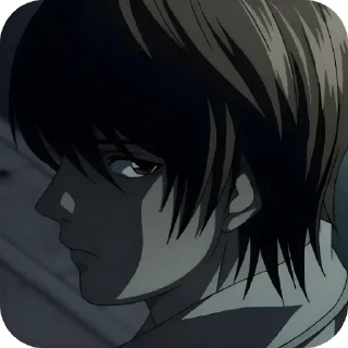 😒 emoji Death Note : @Snezha_Snegg Telegram sticker 22 of 50