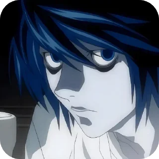 😒 emoji Death Note : @Snezha_Snegg Telegram sticker 5 of 50