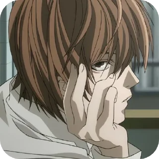 😒 emoji Death Note : @Snezha_Snegg Telegram sticker 17 of 50