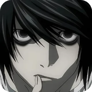 🤔 emoji Death Note : @Snezha_Snegg Telegram sticker 3 of 50