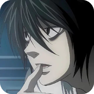 🤔 emoji Death Note : @Snezha_Snegg Telegram sticker 2 of 50