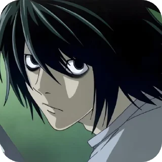 😒 emoji Death Note : @Snezha_Snegg Telegram sticker 10 of 50