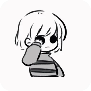 🎩 emoji 《𓏴》Core!Frisk Telegram sticker 9 of 120