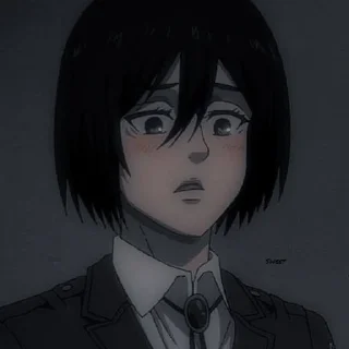 🌟 emoji Микаса Аккерман @Uutregh Telegram sticker 21 of 69