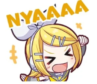 Sticker from Рин вокалоид ❤️❤️❤️