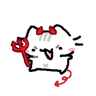 😈 emoji Котики Telegram sticker 14 of 86