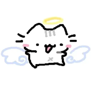 😇 emoji Котики Telegram sticker 15 of 86