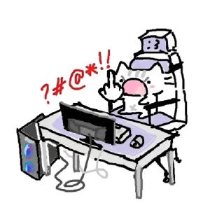 🤬 emoji Котики Telegram sticker 11 of 86