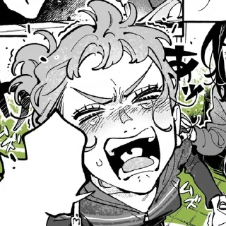 😭 emoji Грин стикерс Telegram sticker 6 of 120