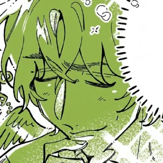 😌 emoji Грин стикерс Telegram sticker 18 of 120