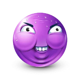 Sticker from Purple face emoji @xkysluv
